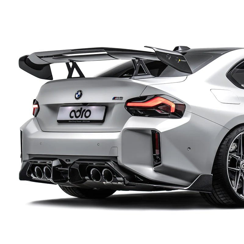 Adro A14A90-1501 BMW M2 G87 Pre-Preg Carbon Fibre AT-R3 Swan Neck Rear Wing (2023+)