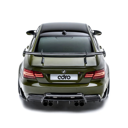 Adro A14A20-1501 BMW M3 E92 Pre-Preg Carbon Fibre Swan Neck AT-R1 Rear Wing