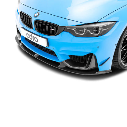 Adro A14A10-1601 BMW M3 F80 & M4 F82 Pre-Preg Carbon Fibre Front Bumper Canards (2014-2020)