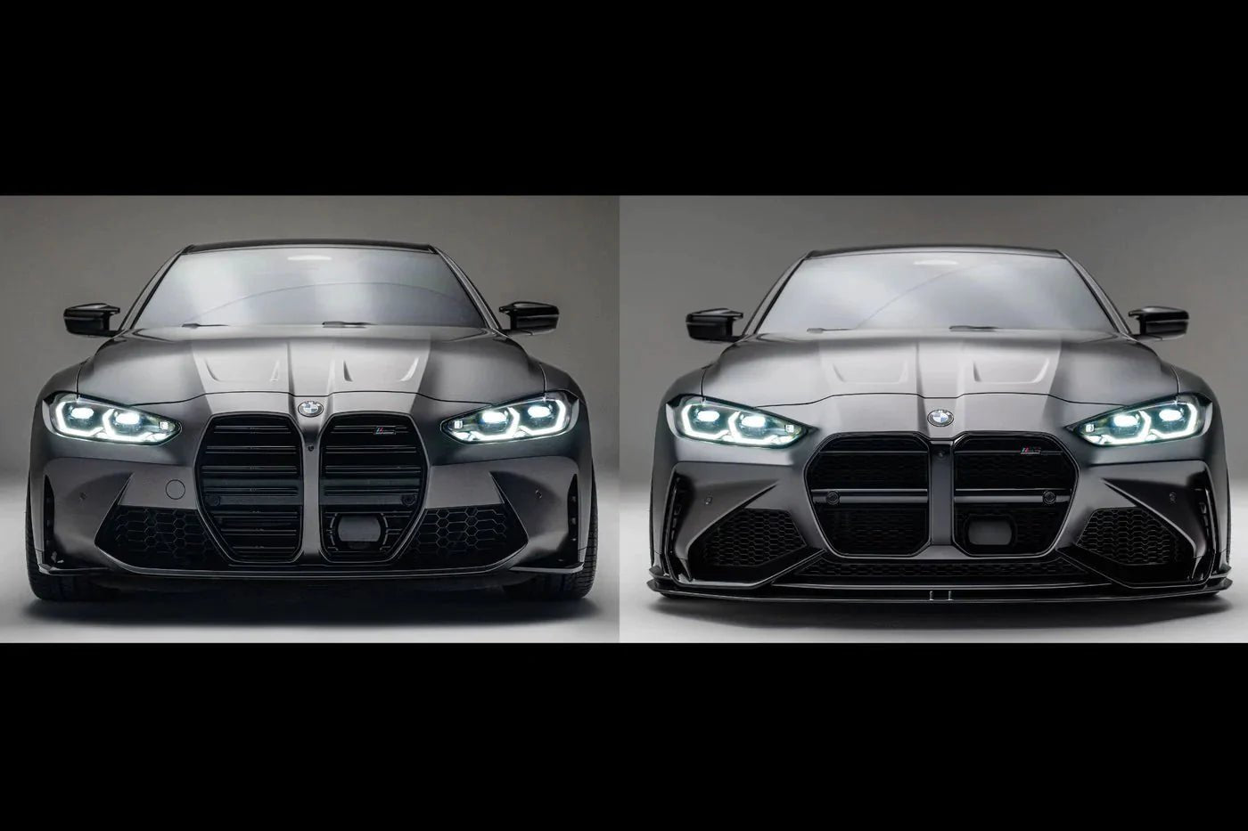 Adro A14A11-1201 BMW M3 G80 G81 & M4 G82 G83 Carbon Fibre Splitter For Front Bumper (2021+)