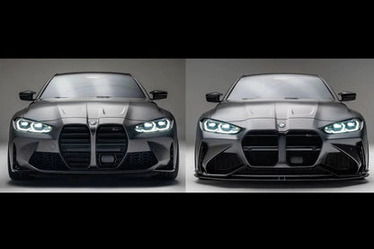 Adro A14A11-1201 BMW M3 G80 G81 & M4 G82 G83 Carbon Fibre Splitter For Front Bumper (2021+)