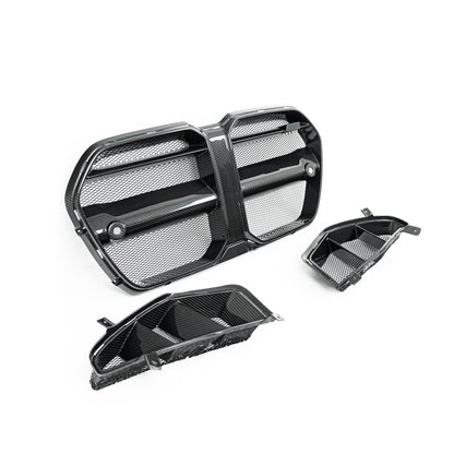 Adro BMW M3 G80 & M4 G82 Pre-Preg Carbon Fibre Front Grilles & Front Ducts (2021+)