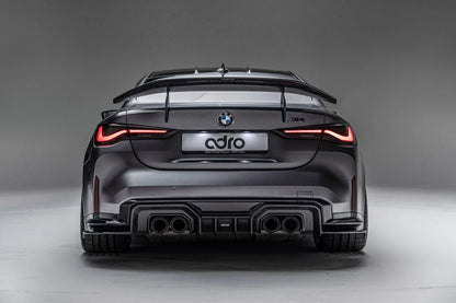Adro A14A40-1501 BMW M4 G82 Dry Carbon Fibre Swan Neck Rear Wing (2021+)