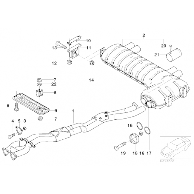 Cobra Exhaust BMW M3 (E46) Rear Performance Exhaust