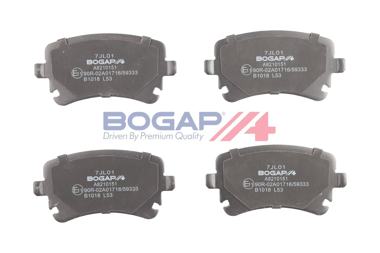 BOGAP A8210151 Brake Pad Set, Disc Brake
