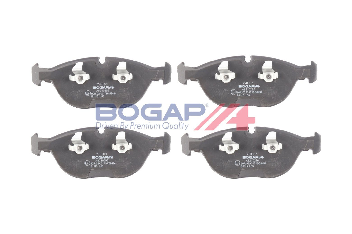 BOGAP A8210296 Brake Pad Set, Disc Brake