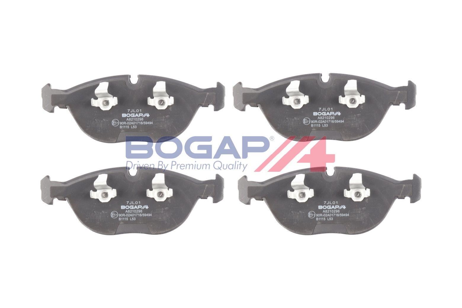 BOGAP A8210296 Brake Pad Set, Disc Brake