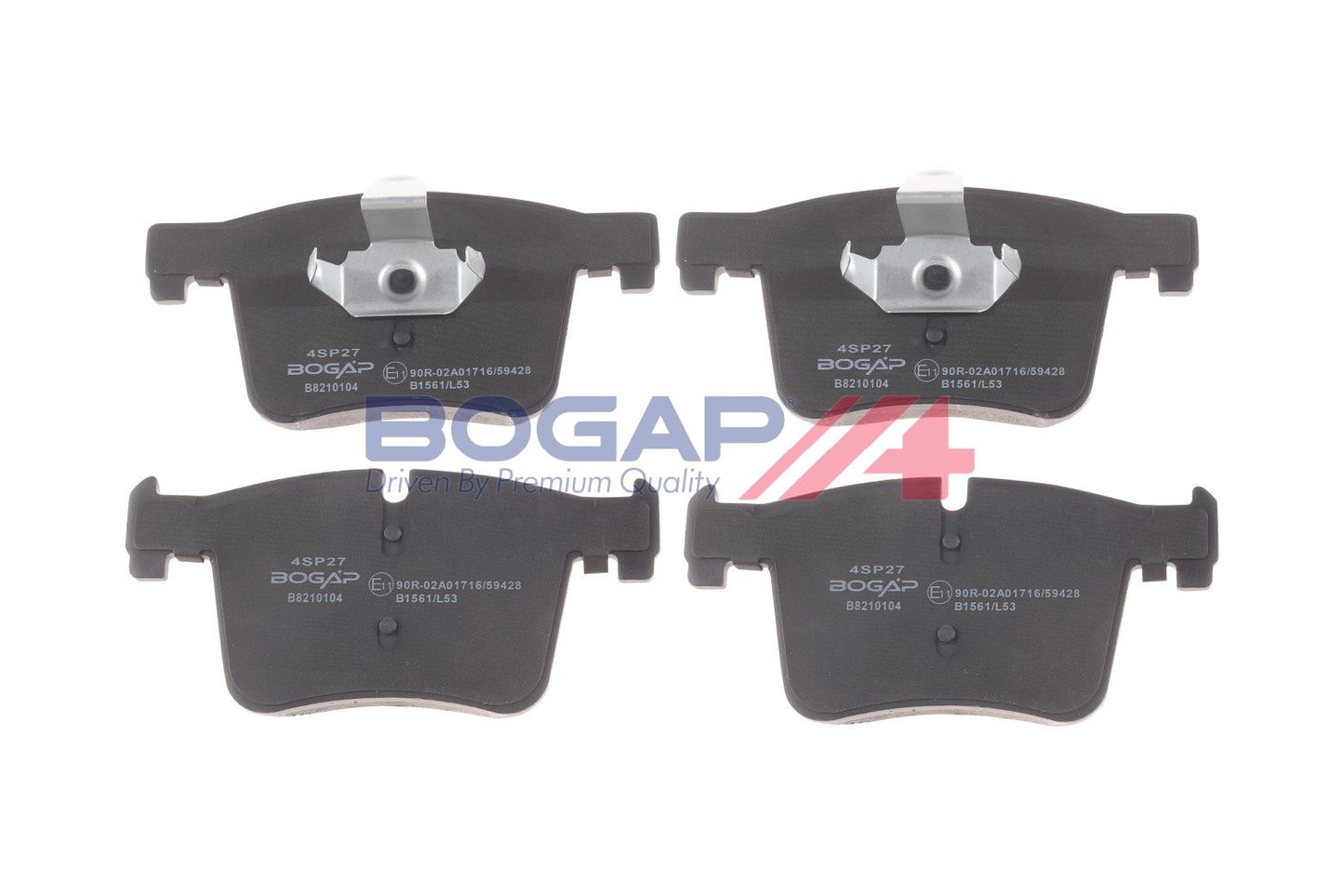 BOGAP B8210104 Brake Pad Set, Disc Brake