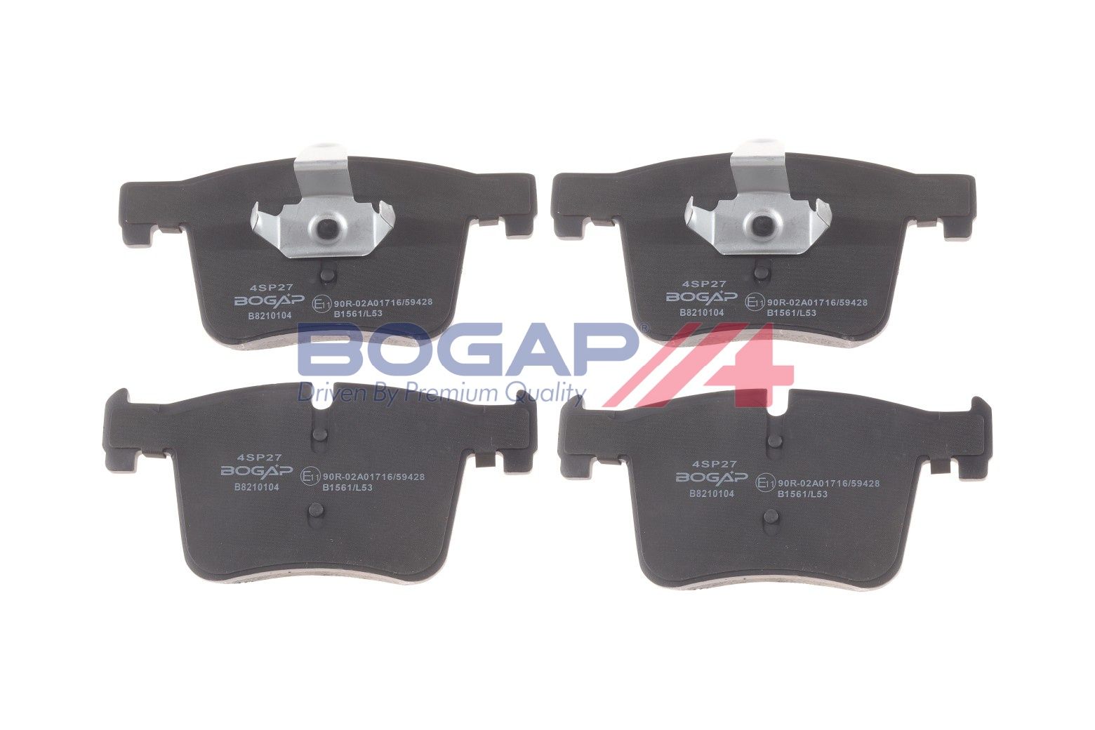 BOGAP B8210104 Brake Pad Set, Disc Brake