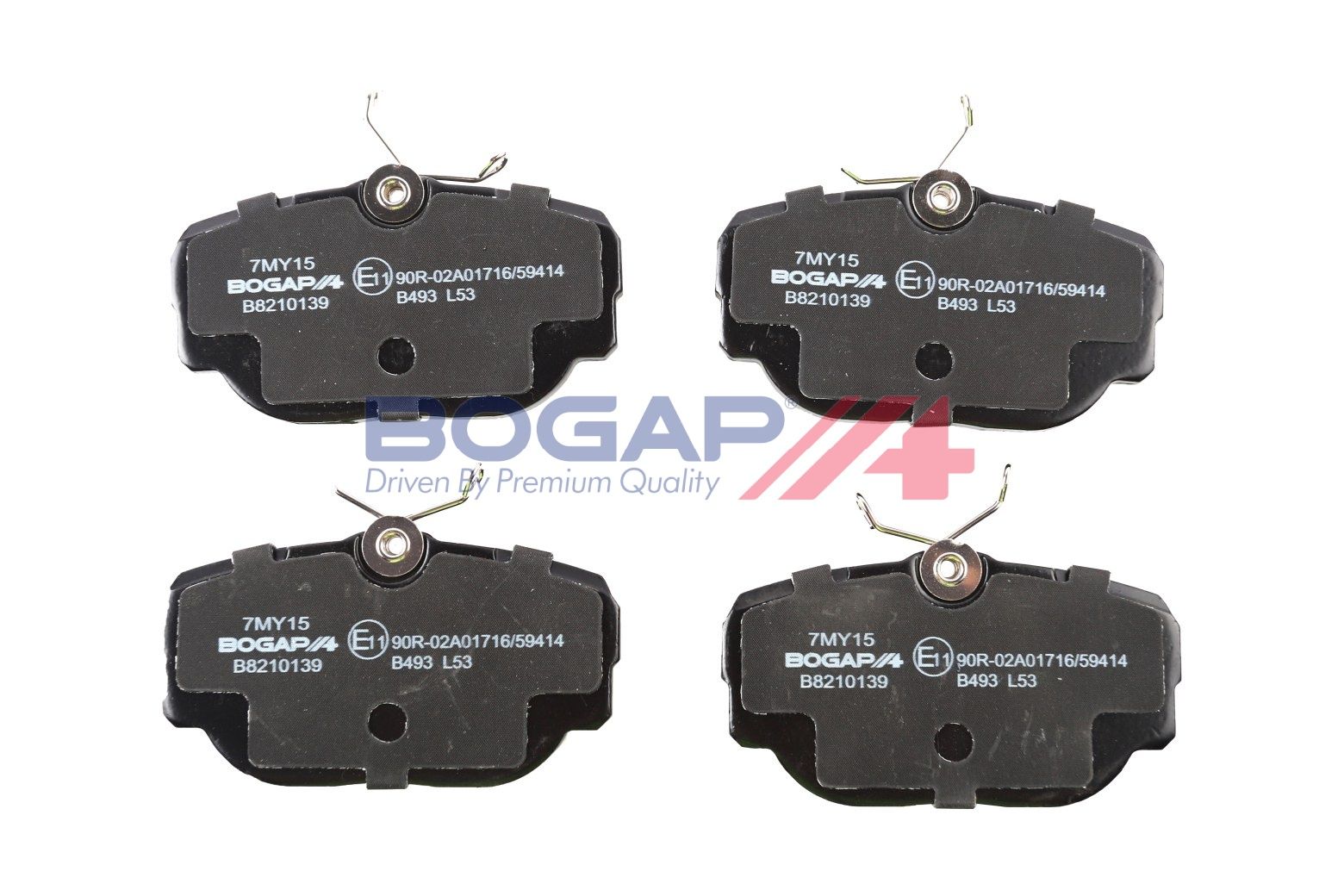 BOGAP B8210139 Brake Pad Set, Disc Brake