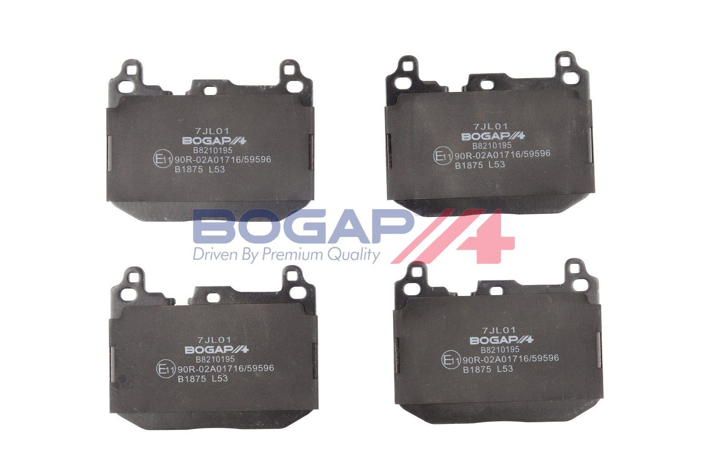 BOGAP B8210195 Brake Pad Set, Disc Brake