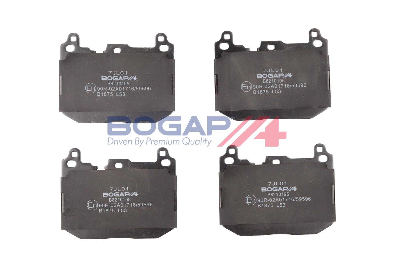 BOGAP B8210195 Brake Pad Set, Disc Brake