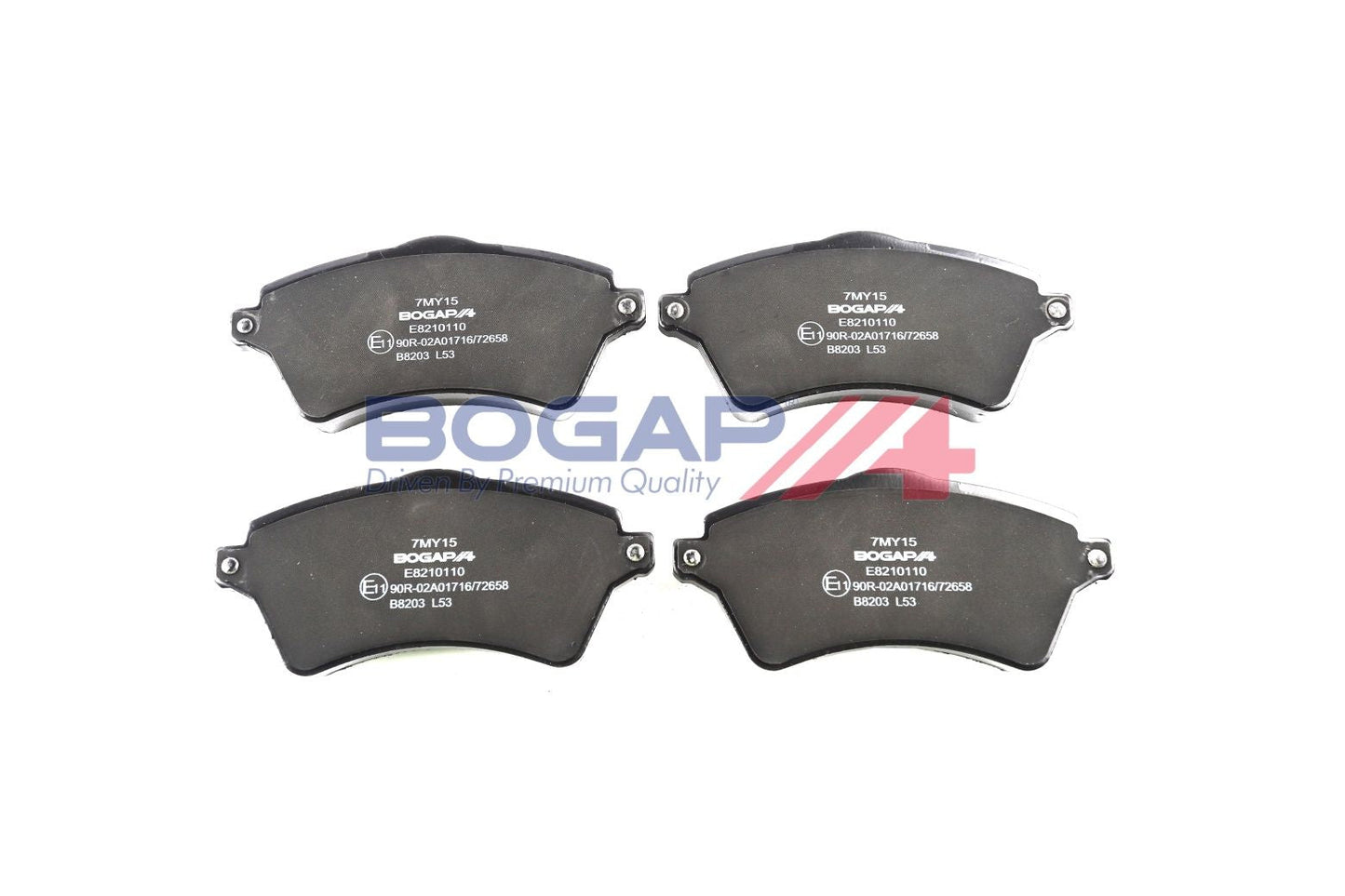 BOGAP E8210110 Brake Pad Set, Disc Brake