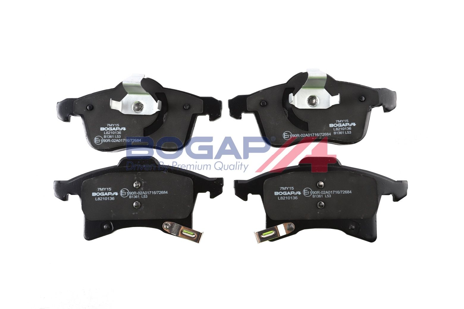 BOGAP L8210136 Brake Pad Set, Disc Brake