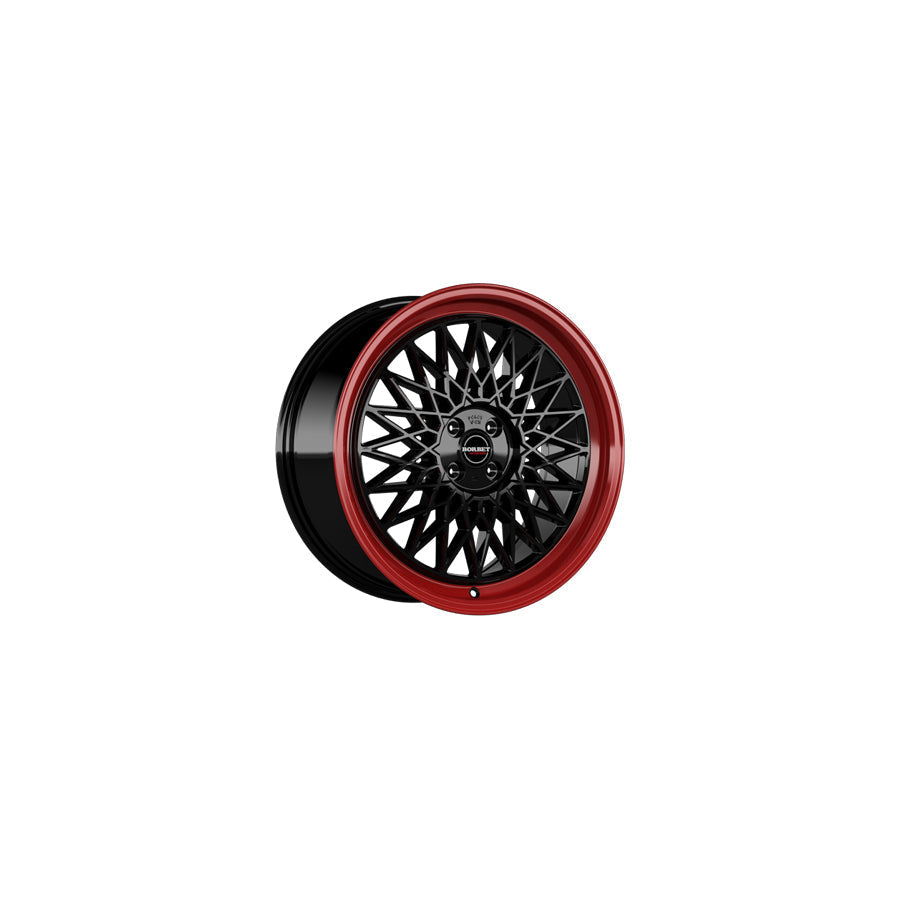 Borbet B 7x17 ET30 B 70730100464,0BRR Black Rim Red Wheel