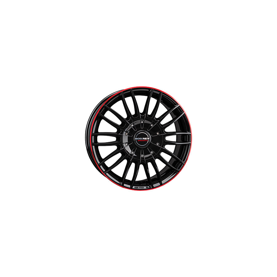 Borbet CW3 7.5x18 ET45 CW3 75845114,3666,1BGRR Black Glossy Red Ring Wheel