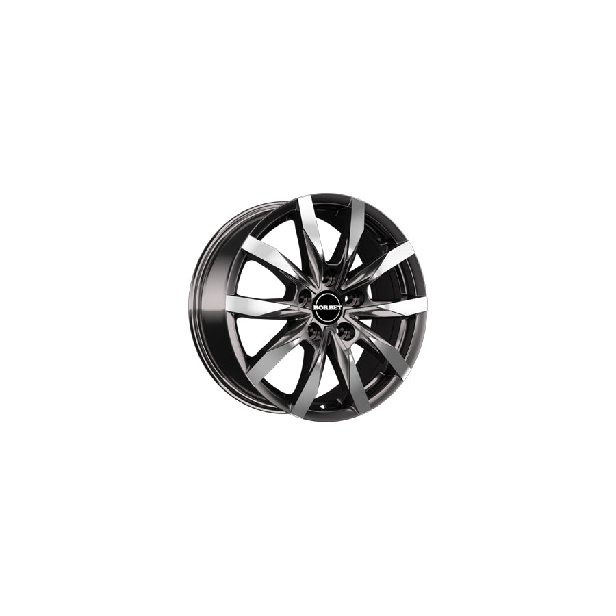 Borbet CW5 7.5x18 ET45 CW5 75845108572,5MAGP Mistral Anthracite Glossy Polished Wheel