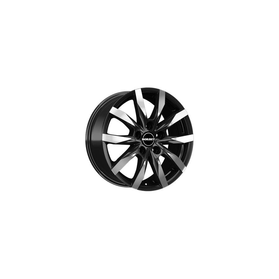 Borbet CW5 7.5x18 ET45 CW5 75845127571,6BPM Matt Black Polished Wheel