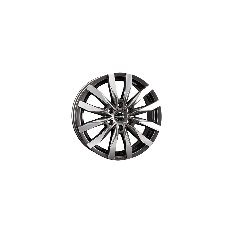 Borbet CW6 7.5x18 ET45 CW6 75845114,3666,1MAGP Mistral Anthracite Glossy Polished Wheel