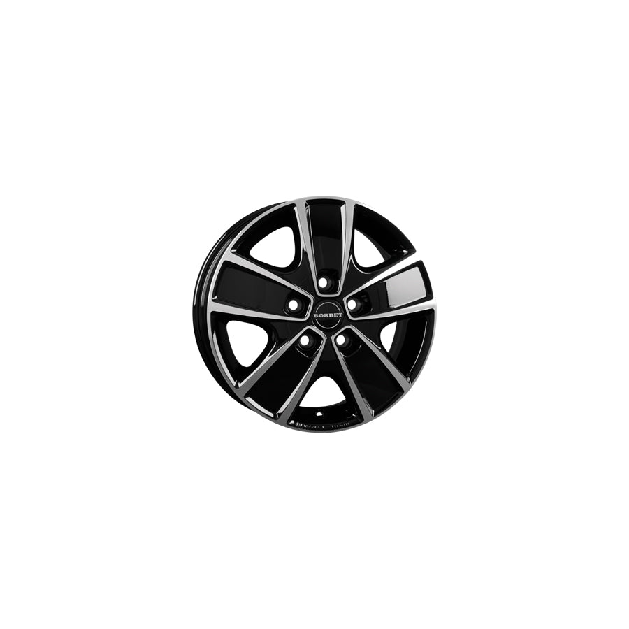 Borbet CWG 6x16 ET68 CWG 60668130578,1BP Black Polished Wheel