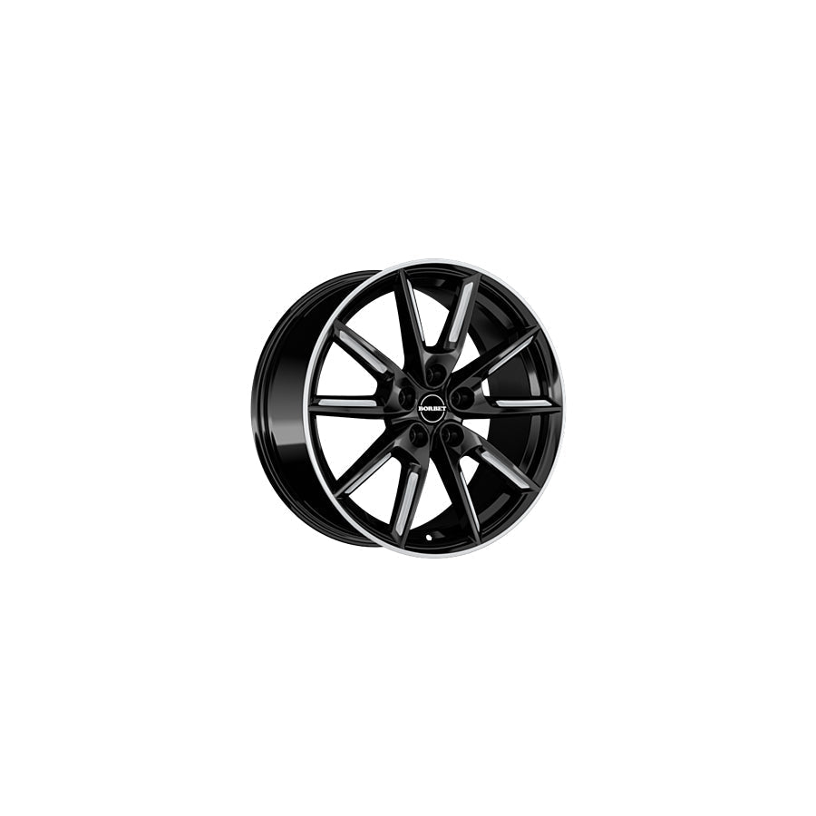 Borbet LX19 8x19 ET45 LX19 80945108572,5BMSSR Black Matt Silver Spoke Rim Wheel