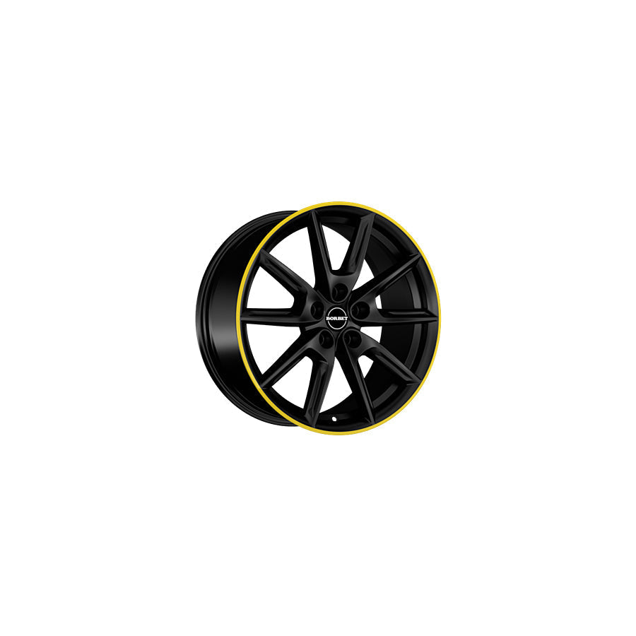 Borbet LX19 8x19 ET50 LX19 80950112566,5BMRY Black Matt Rim Yellow Wheel
