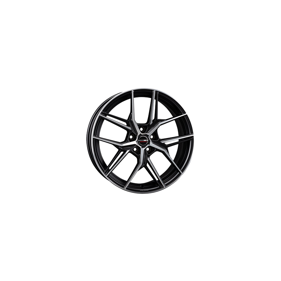 Borbet QX 8x19 ET44 QX 80944112557,1BPM Matt Black Polished Wheel