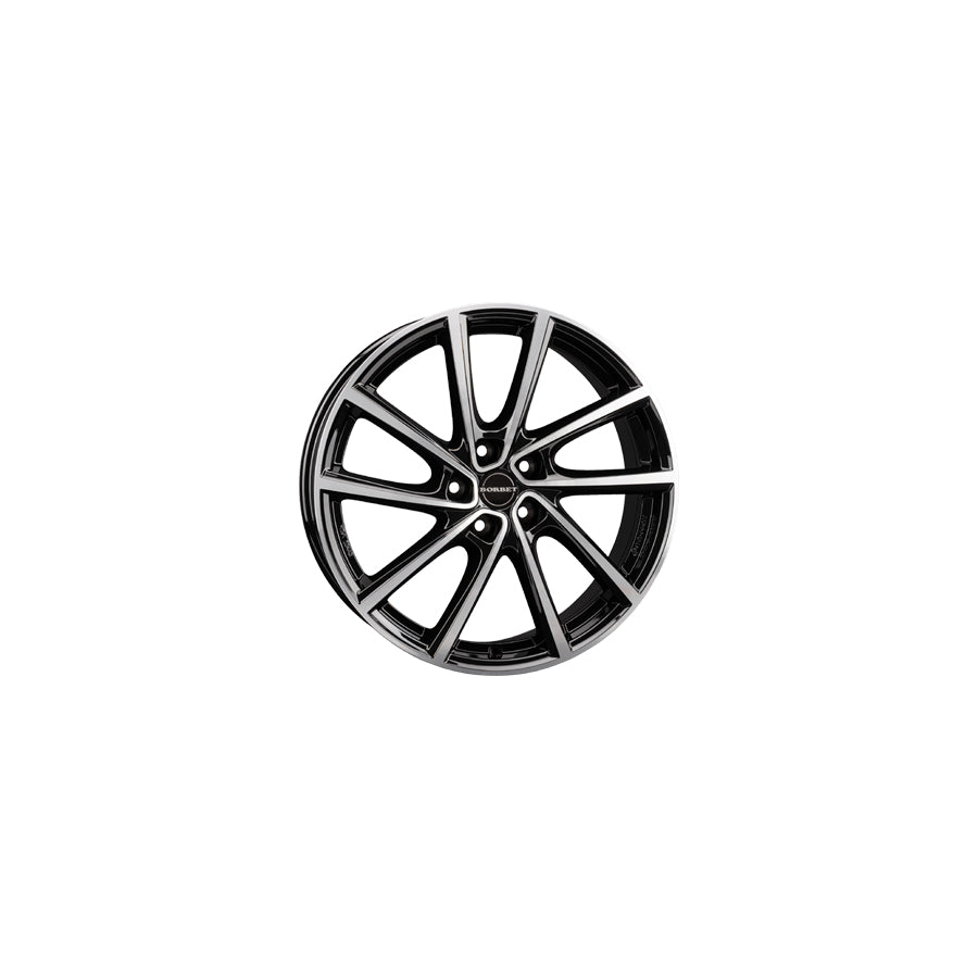 Borbet V 7x19 ET38 V 70938108565,1BPG Black Glossy Polished Wheel