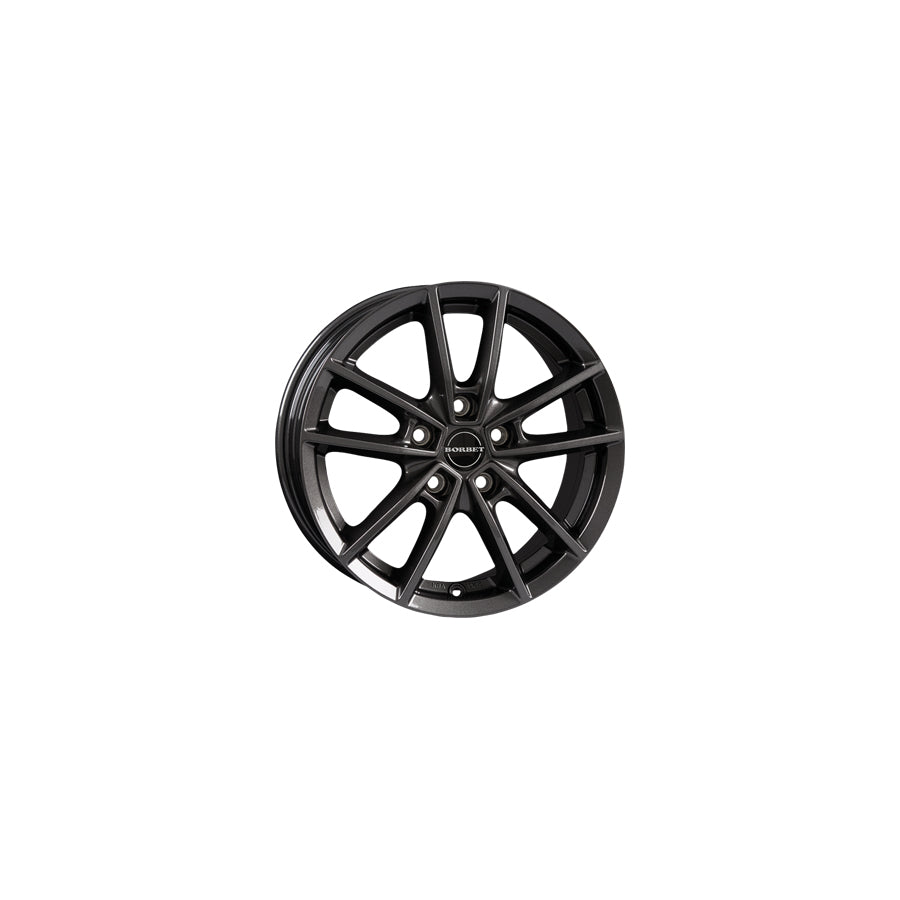 Borbet W 6x15 ET43 W 60543108572,5MAG Mistral Anthracite Glossy Wheel
