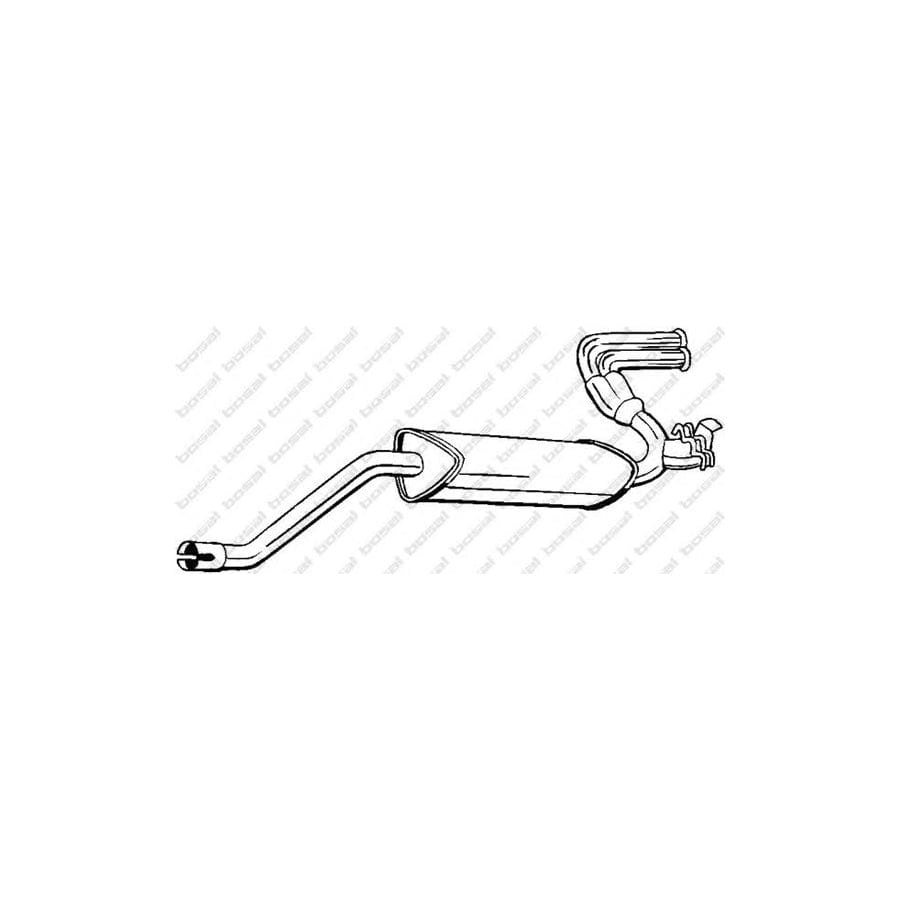 Bosal 100-391 Rear Silencer for Alfa Romeo Sprint / Alfasud Sprint (902A)
