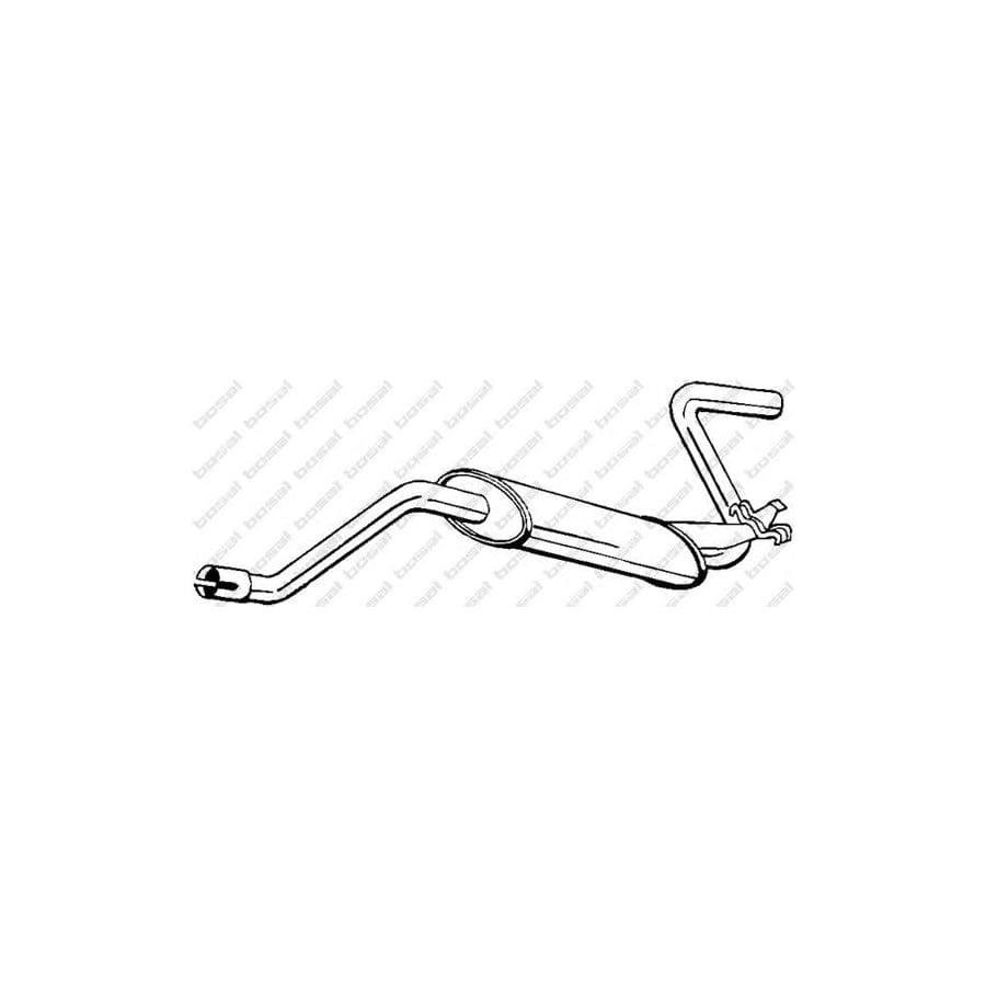 Bosal 100-591 Rear Silencer for Alfa Romeo 33 Hatchback (907A)