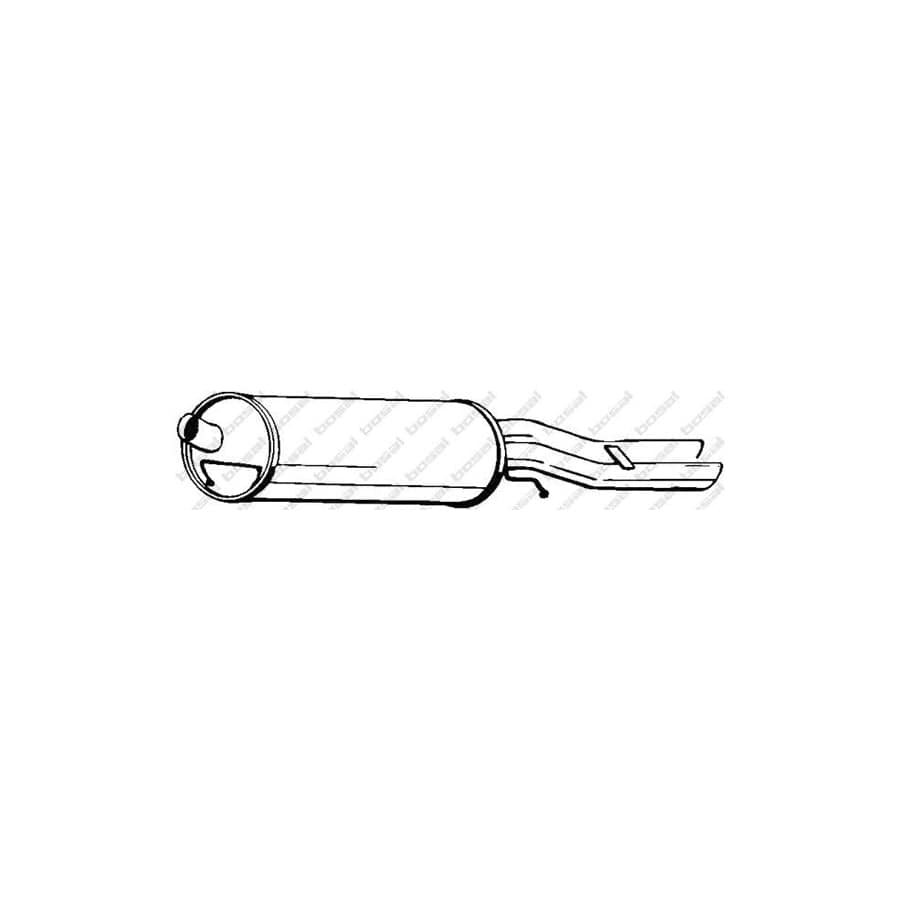 Bosal 105-161 Rear Silencer for Audi A4