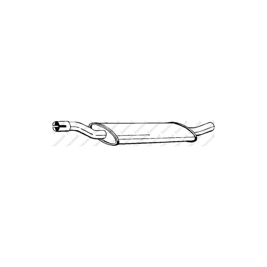 Bosal 135-497 Middle Silencer for Citroen C25