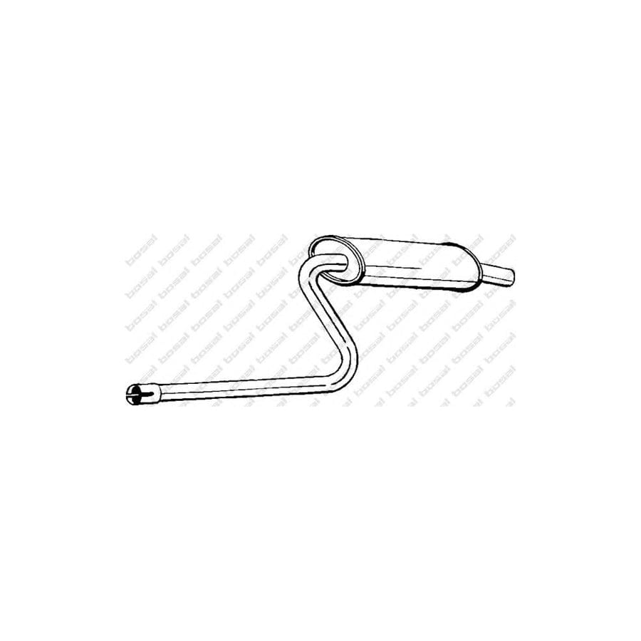 Bosal 148-133 Middle Silencer for Fiat Fiorino