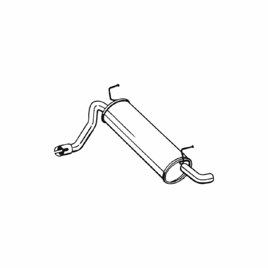 Bosal 148-199 Rear Silencer for Fiat Panda II Hatchback (169)