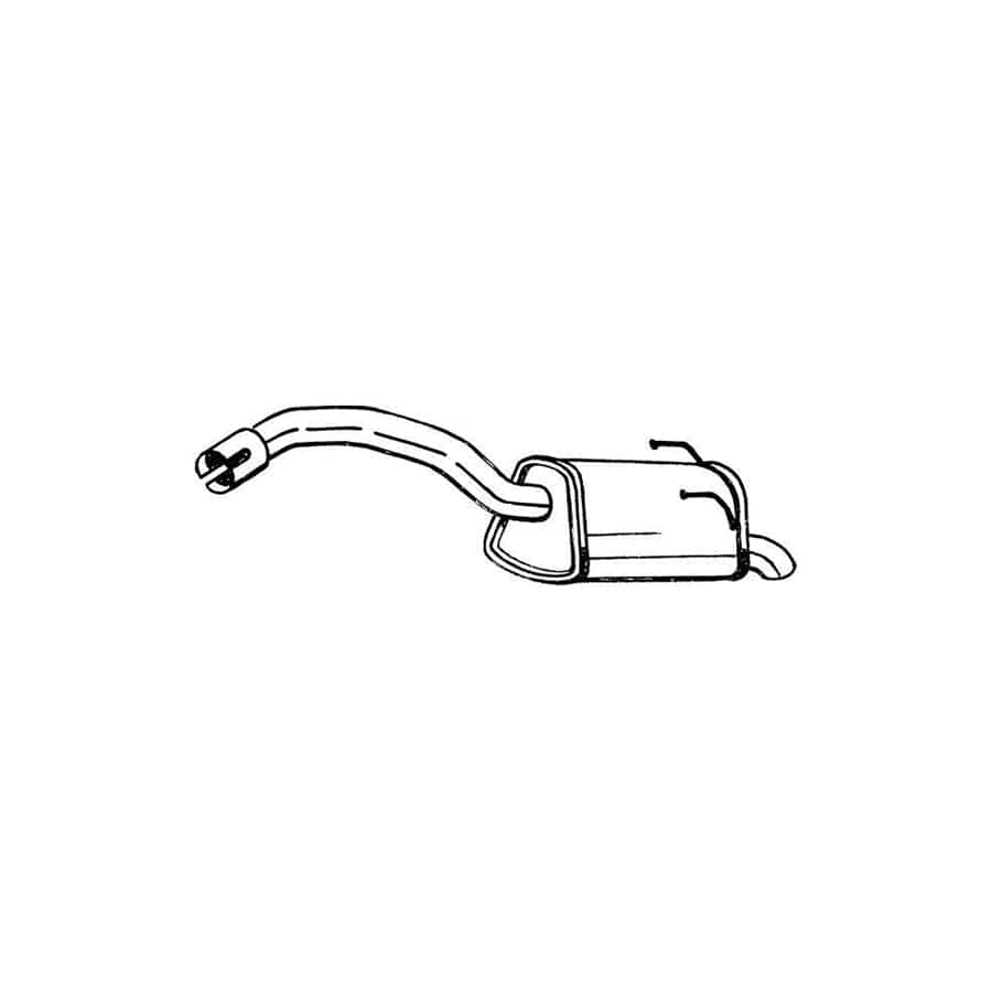 Bosal 148-203 Rear Silencer for Fiat Panda III Hatchback (312, 319)