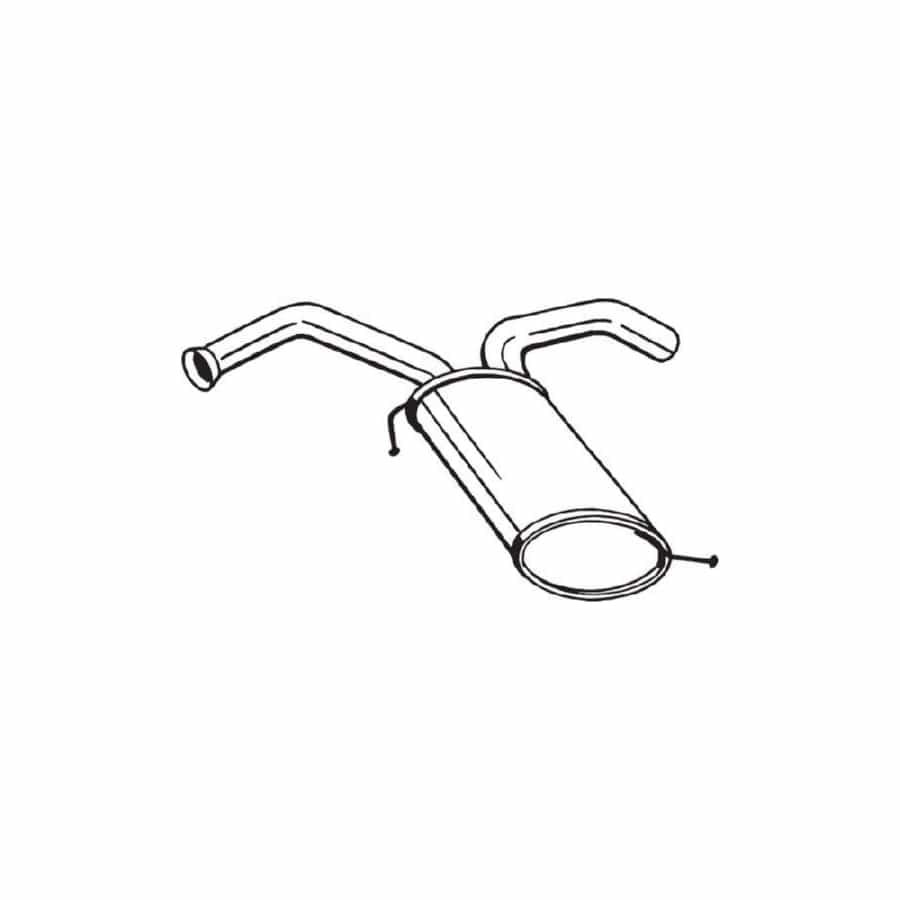 Bosal 169-075 Rear Silencer for KIA Picanto II (Ta)