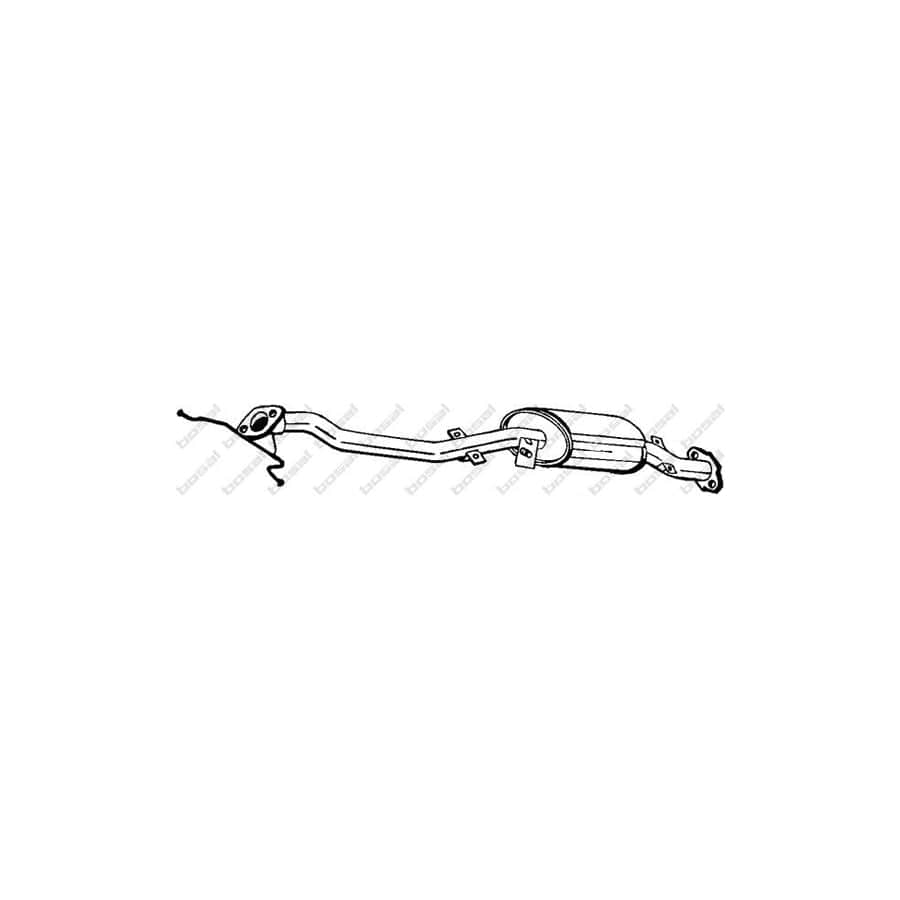 Bosal 171-357 Middle Silencer for Mazda 323