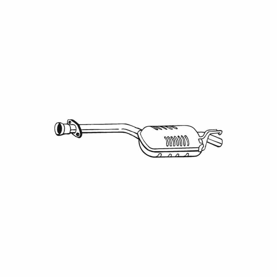 Bosal 175-135 Middle Silencer Suitable for Mercedes-Benz 190 (W201)