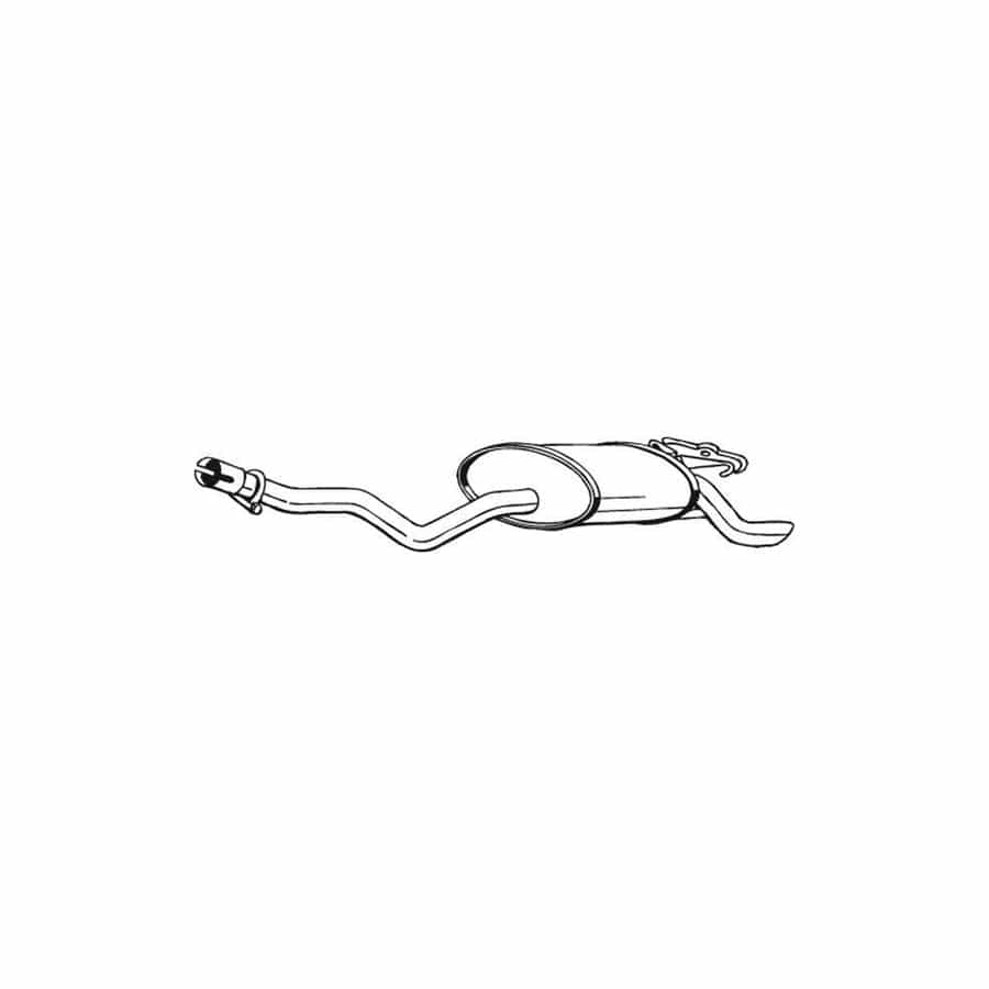 Bosal 175-347 Rear Silencer Suitable for Mercedes-Benz 190 (W201)