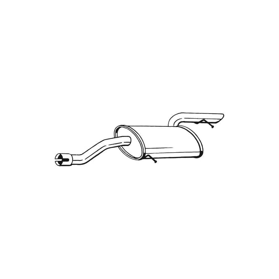 Bosal 175-439 Middle Silencer Suitable for Mercedes-Benz C-Class