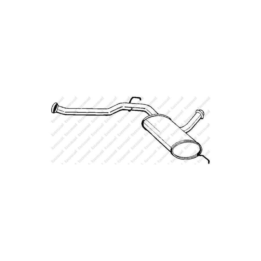 Bosal 200-451 Middle Silencer for Renault 21