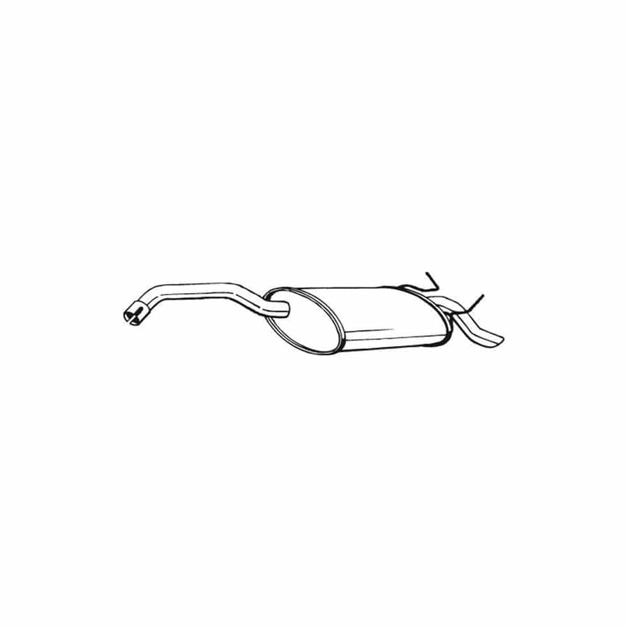 Bosal 200-543 Rear Silencer for Renault Safrane I Phase 1 Hatchback (B54)