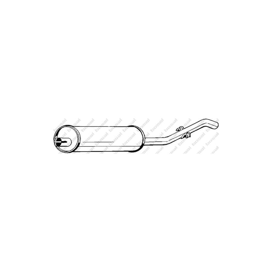 Bosal 233-253 Rear Silencer for VW Jetta Mk1 (16)