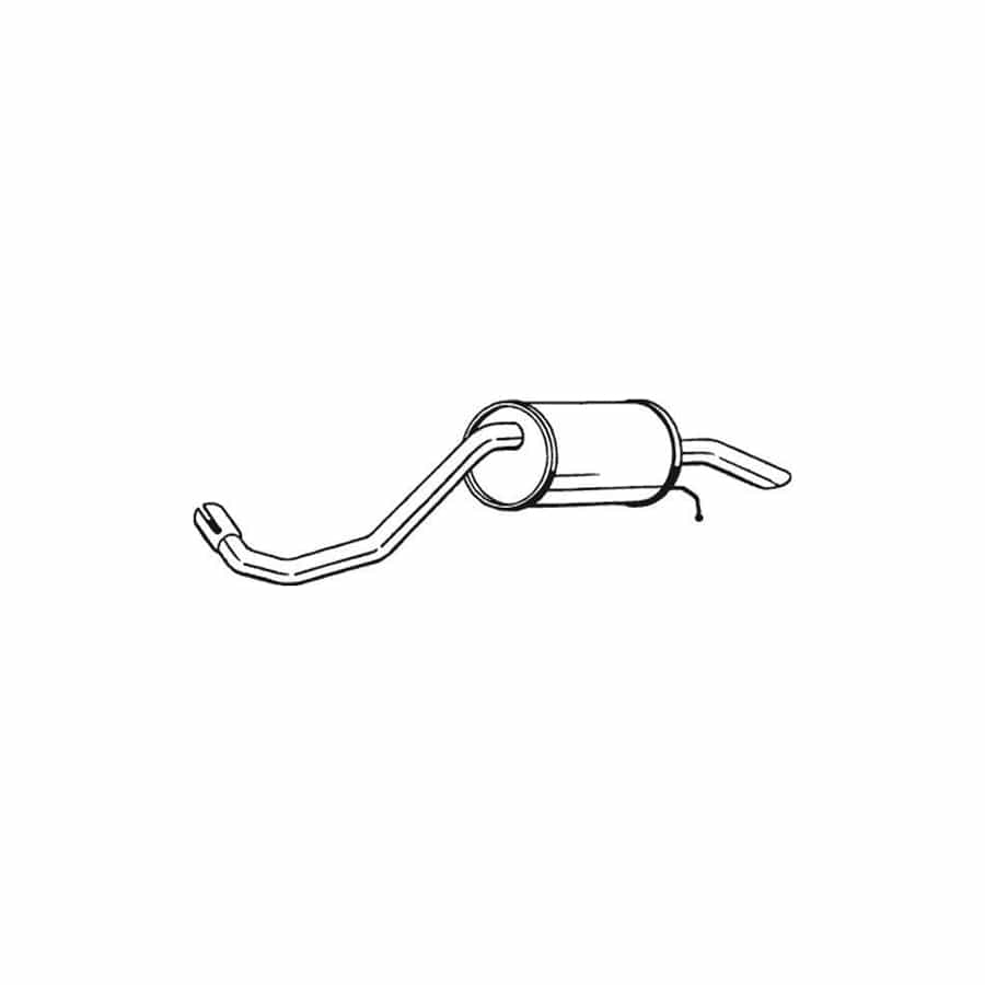Bosal 233-419 Rear Silencer for VW Fox Hatchback (5Z1, 5Z3, 5Z4)