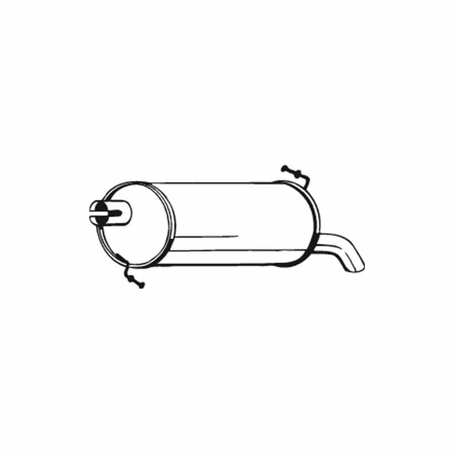 Bosal 233-509 Rear Silencer for VW Sharan I (7M8, 7M9, 7M6)