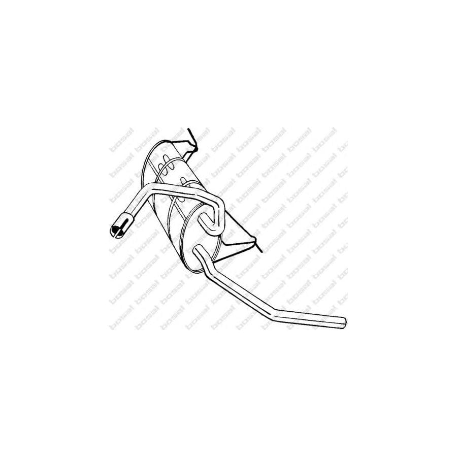 Bosal 235-011 Rear Silencer for Volvo 480 E (482)