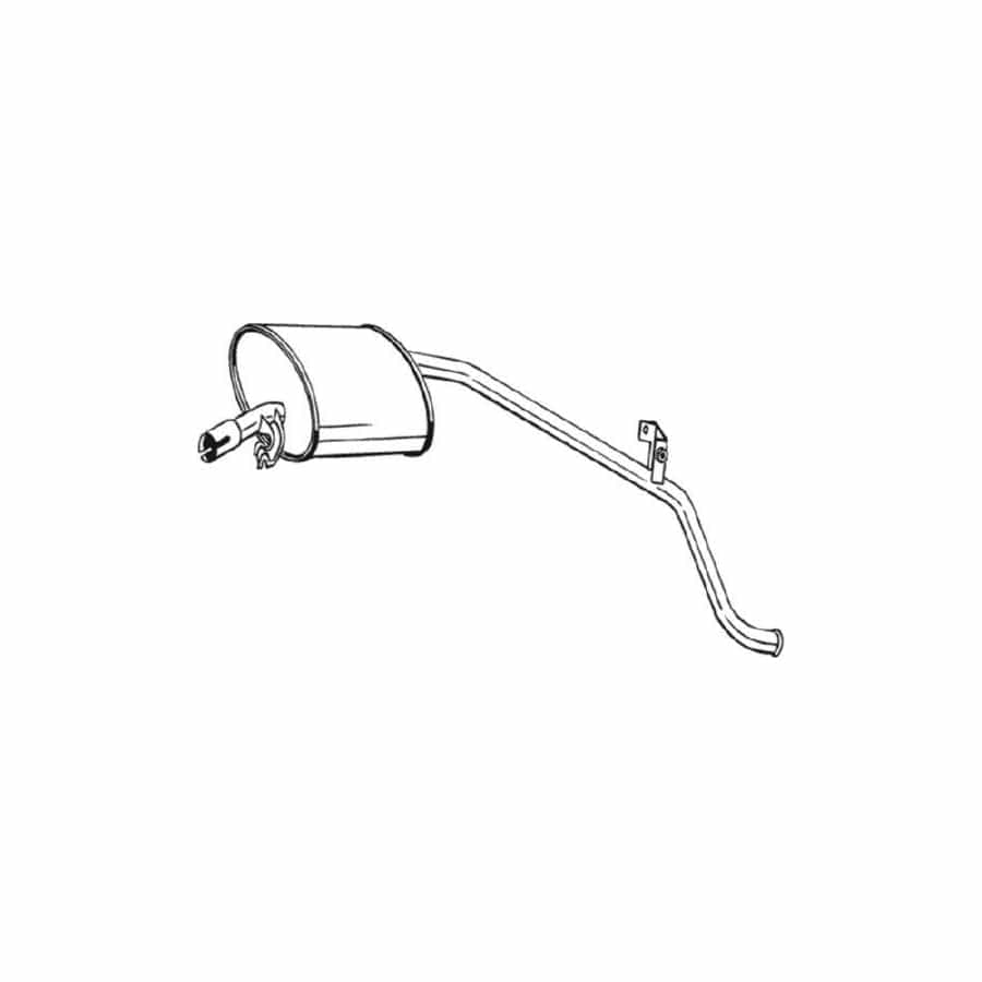 Bosal 278-075 Rear Silencer for Fiat Panda I Hatchback (141)
