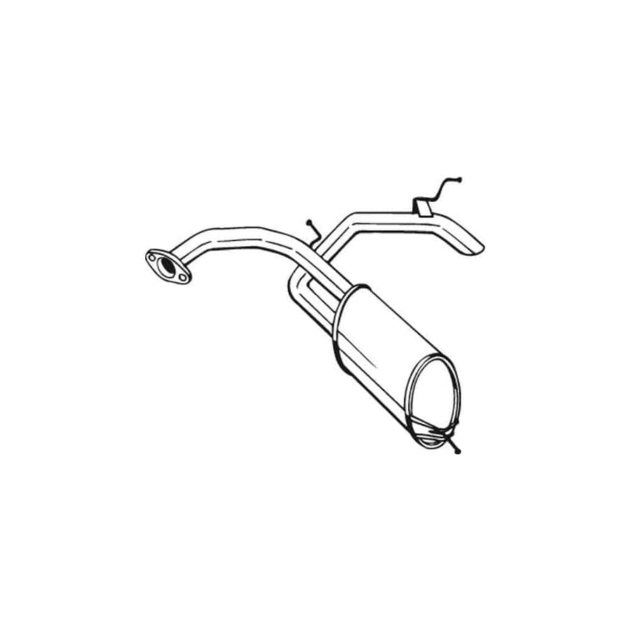 Bosal 278-585 Rear Silencer for Honda CIVIC VIII Hatchback (Fn, Fk)