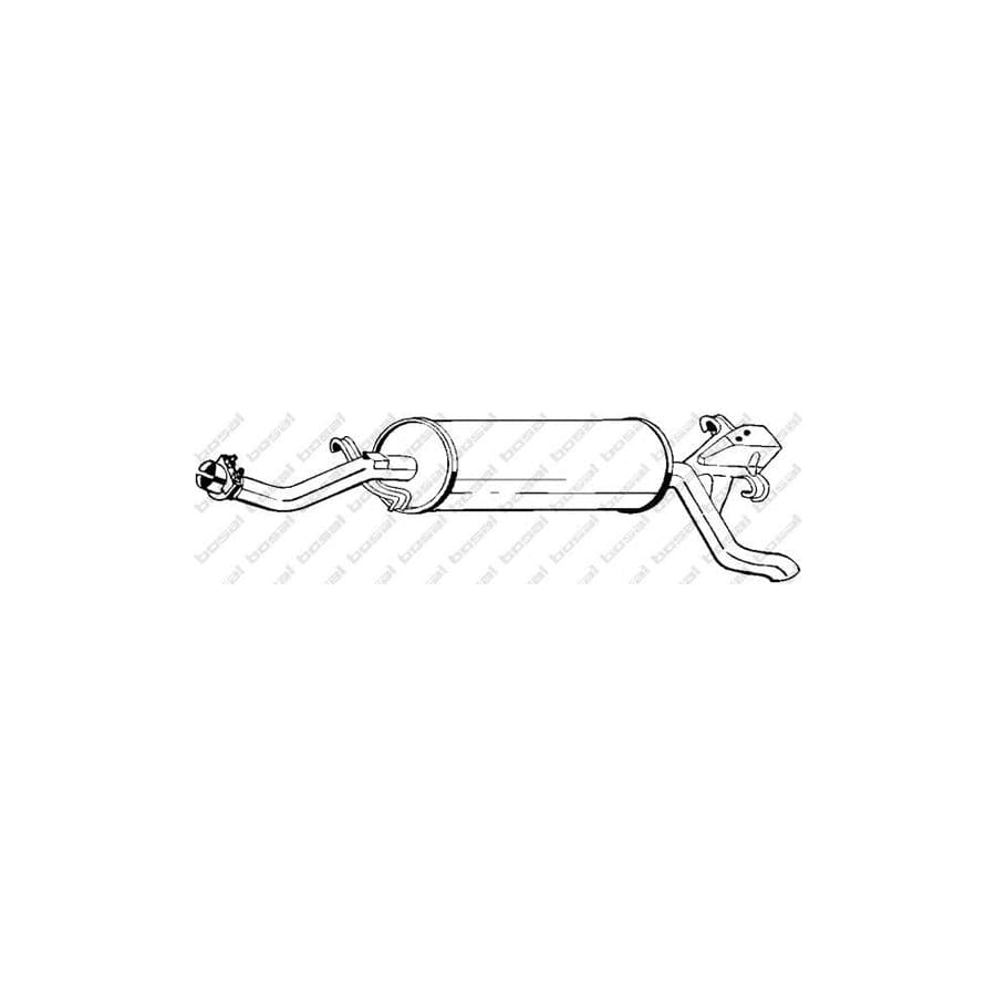 Bosal 279-091 Rear Silencer Suitable for Mercedes-Benz W123 Estate (S123)